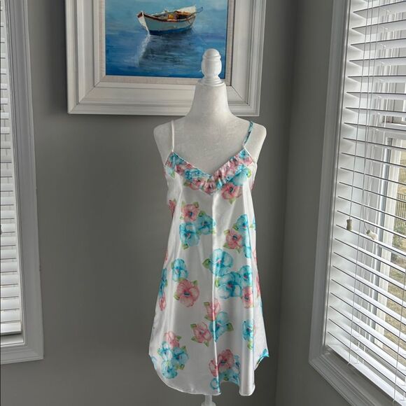 Vintage Secret Treasures Floral Sexy Slip Nightgown & Robe Set Small - Picture 9 of 15